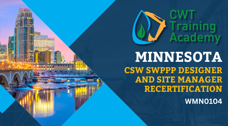 WMN0104 Minnesota CSW SWPPP Designer and Site Manager ReCertification