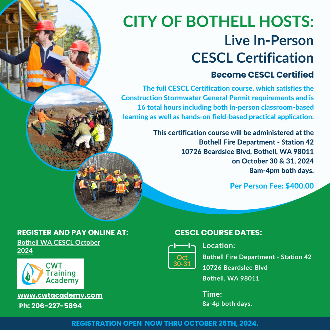 Oct 30-31, 2024 WA CESCL - Bothell (Live CESCL Class)